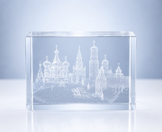 3D Crystal City Landmark Block