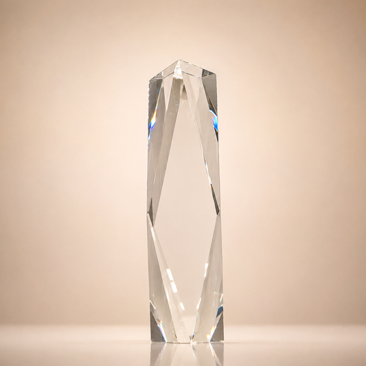 Blank Optical Crystal Obelisk Tower
