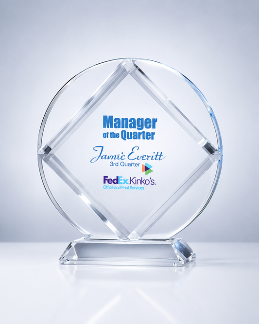 Crystal Circular Diamond Recognition Award
