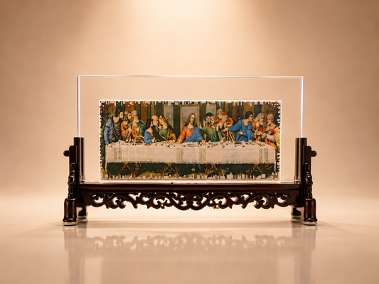 Clear Crystal 'The Last Supper' Display